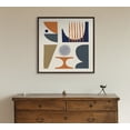 thumbnail image 5 of Kate and Laurel Sylvie Abstract Mid Century I Framed Canvas Wall Art by Rachel Lee of My Dream Wall, 30x30 Brown, Modern Geometric Art Wall Décor, 5 of 6