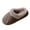 Coffee, variant on CHUMUD Men's Faux Leather Slippers with Fur Collar - Warm Fleece Lined, Anti-Slip Rubber Sole Winter House Shoes