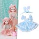 thumbnail image 4 of Ropa de muñeca, trajes de , colecciones de trajes encantadores para recién nacidas de 30cm/, cumpleañ Azul Yotijar Trajes de muñecas BJD, 4 of 8