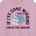thumbnail image 3 of Instant Message - If I Go Missing Check The Library - Women's Racerback Tank Top, 3 of 6