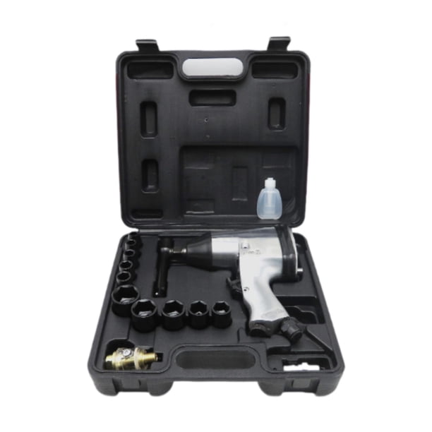 Llave de impacto del aire ,1/2 pulgada de la llave de impacto de aire aleación de aluminio ,Mango ergonómico de la llave neumática del impacto neumático ,kit de herramientas de servicio
