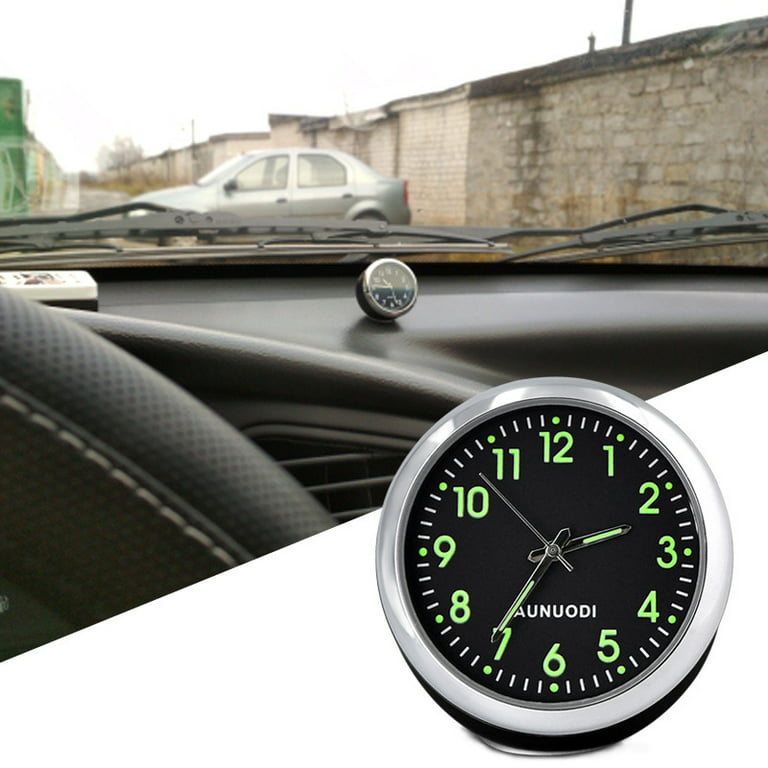 Interior Car Digital Gauge Clock Auto Dashboard Luminous Analog