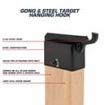 thumbnail image 4 of Ez Aim Steel Gong Shooting Target Hanging Hook, for 2" X 4" Mount, 2.1 lbs., Black, Steel Targets Holder, 4 of 19