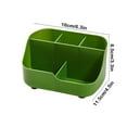 thumbnail image 3 of chaungfeng Small Multifunctional Organizer - 5 Compartments, Desk Home Office Accessory Tray, Plastic Storage Shelf Stationery Pen Stand, Bathroom Countertop Storage (6.3x4.5x3.3 in), 3 of 6