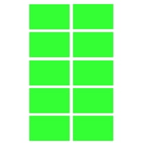 Royal Green Packing Neon Labels  2x1.2 inch  Blank Stickers in Fluorescent Green ( 50mm x 31mm) - 50 Pack