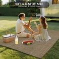 thumbnail image 5 of Fsddascl Vintage Brown Outdoor Rug for Patio/Deck, Non-Slip Large Area Rug 4 x 6 Ft, Farmhouse Retro Dark Solid Color Linen Texture Indoor Outdoor Rugs Washable Area Rugs, Camping Rug Carpet Runner, 5 of 9