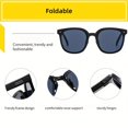 thumbnail image 4 of Hiking 1/2pcs Fashion Folding Anti Light Glasses Female Rivet Simple Design Large Frame Eyeglasses Convenient Travel Oculos, 4 of 5