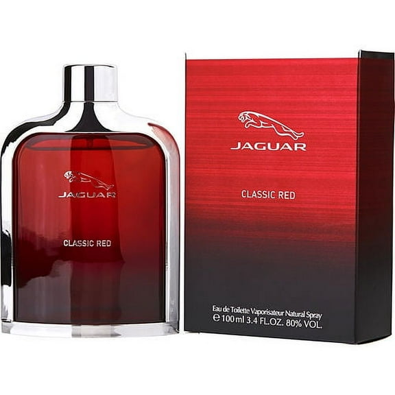 Jaguar Classic Red Eau de Toilette for Men 3.4oz Spray Bottle