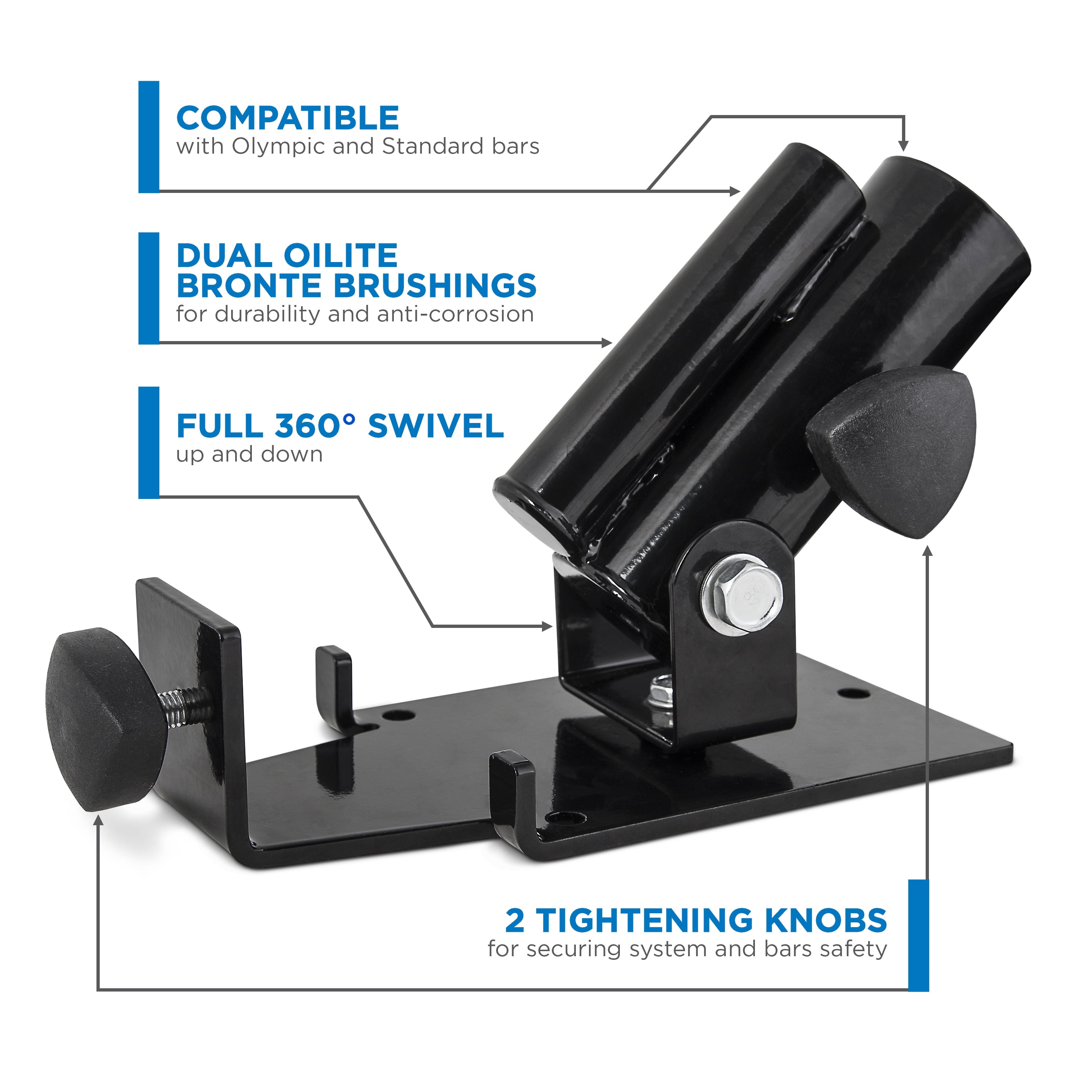 Fuel Pureformance Double Landmine Platform for Standard & Olympic Bars Exercise Machine Attachments