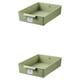 thumbnail image 1 of Advancent Cesta de almacenamiento de escritorio organizada en escritorio para artículos diversos y conveniencia El diseño de gran apertura para verde matcha Forma plana [1013-2] 2Conjunto, 1 of 6