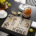 thumbnail image 3 of Sweet Home Placemats Set of 4, Western Stars Bird Houses Country Vintage Placemats for Dining Table, Place Mats for Kitchen Tabletop, Waterproof Wipeable Dining Table Mats Set, 3 of 9