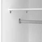 Tvilum Space Armoire Wardrobe with 2 Sliding Doors for Adults in White