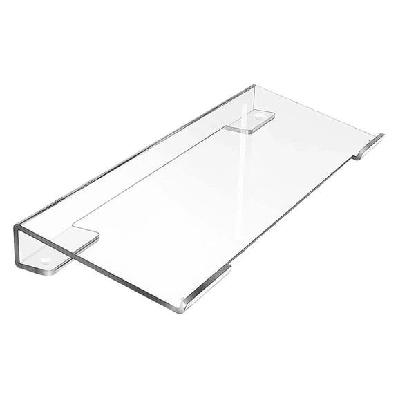 Acrylic Tilted Keyboard Stand,Convenient Computer Keyboard Stand,Computer Keyboard Holder for Easy Ergonomic Typing, Clear Keyboard Tray For Desk Keyboard Holder For Home&Office(Clear)