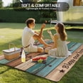 thumbnail image 4 of Texas Star Vintage Outdoor Rug for Patio/Deck/Porch, Non-Slip Large Area Rug 5 x 8 Ft, Berry Turquoise Green Brown Wooden Indoor Outdoor Rugs Washable Area Rugs, Reversible Camping Rug Carpet Runner, 4 of 8