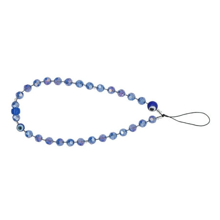 Image of Anti-lost Phone Lanyard Acrylic Evil Eye Beaded Hand Wrist Strap for Cellphone