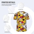 thumbnail image 3 of Uemuo Cute Dog Print Mens Polo Shirts Baseball T-shirt Performance Short Sleeve Golf Shirt Moisture Wicking Athletic Casual Collared T-Shirt-X-Large, 3 of 7