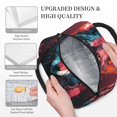thumbnail image 3 of Disketp Red Flame Wolf Head Bolsa Térmica para Almuerzo, Lonchera con Abertura Amplia y Gran Capacidad, Organizador Reutilizable para Mujeres, Hombres y Adultos, 3 of 6