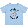 thumbnail image 3 of Inktastic Nicu Grad Class of 2026 Cute Elephant with Blue Cap Boys or Girls Baby T-Shirt, 3 of 5