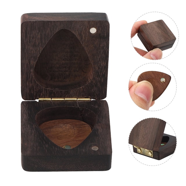 Caja De Púas De Guitarra De 40,5x40,5x20mm, Soporte De Púas De Guitarra Exquisito, Para Almacenamiento De Púas De Guitarra ANGGREK Musical Instrument Accessories