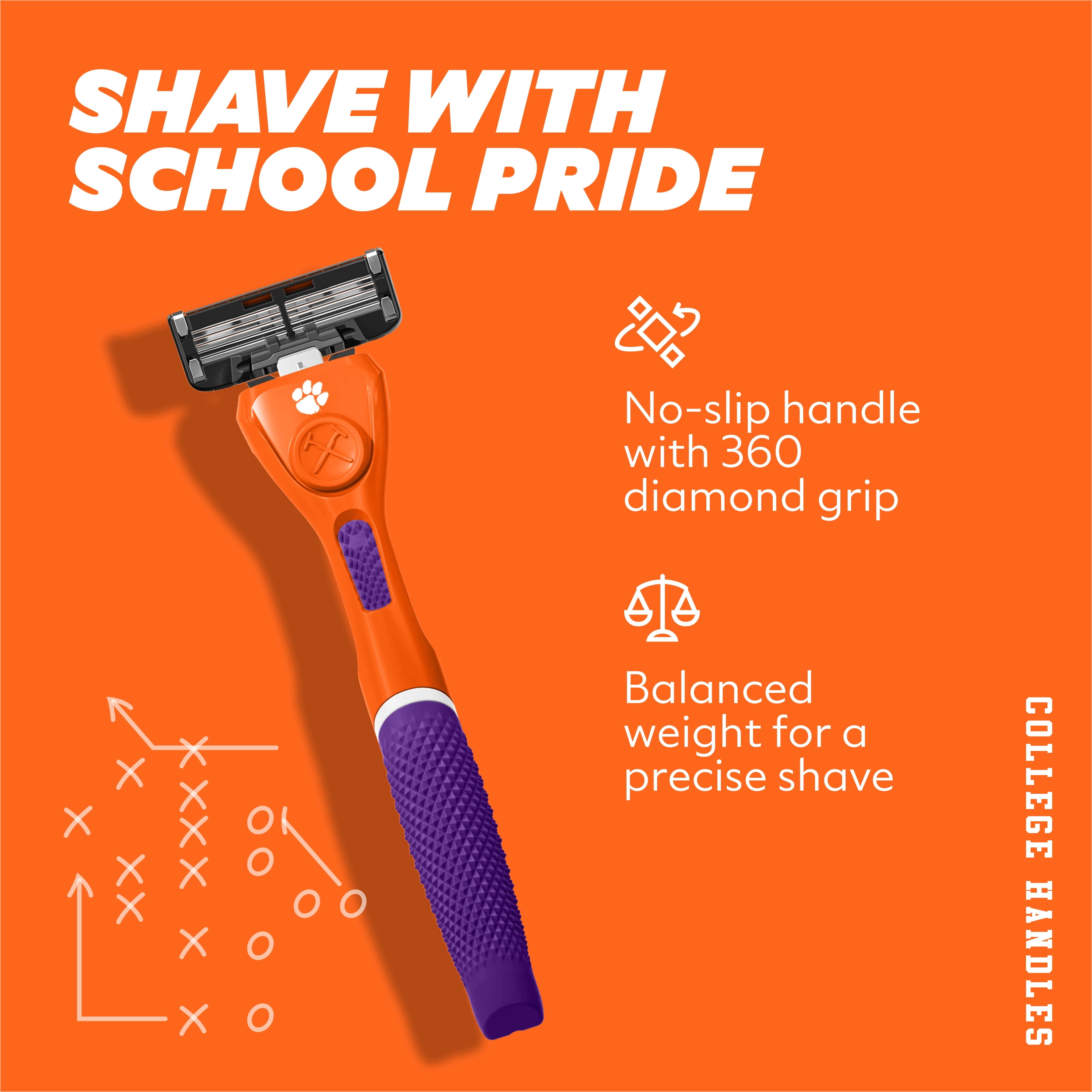 Dollar Shave Club Clemson 6-Blade Razor Starter Set