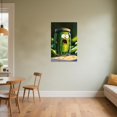 thumbnail image 2 of ZHONGYUTONG Funny Kitchen Canvas Wall Art Whimsical Food Art Pictures Fruit Vegetable Painting Humorous Poster Prints for Kitchen Dining Room Decor Framed (24.00" x 36.00"), 2 of 5