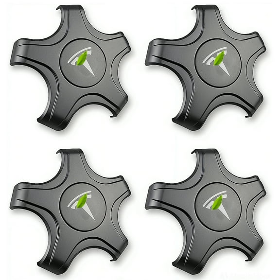 CoolKo Center Caps Hubcaps Cover Aero Wheels for 18-inch Original Standard Rims Compatible with Tesla Model 3 2018-2023 (NOT Compatible with 2024 Model 3 Highland)