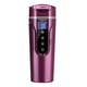 thumbnail image 1 of Taza calefactora para coche de 450ml, hervidor eléctrico de viaje de 24V/12V, taza para té y café de acero inoxidable 304, taza calefactora para té Violetas oscuras, 1 of 8