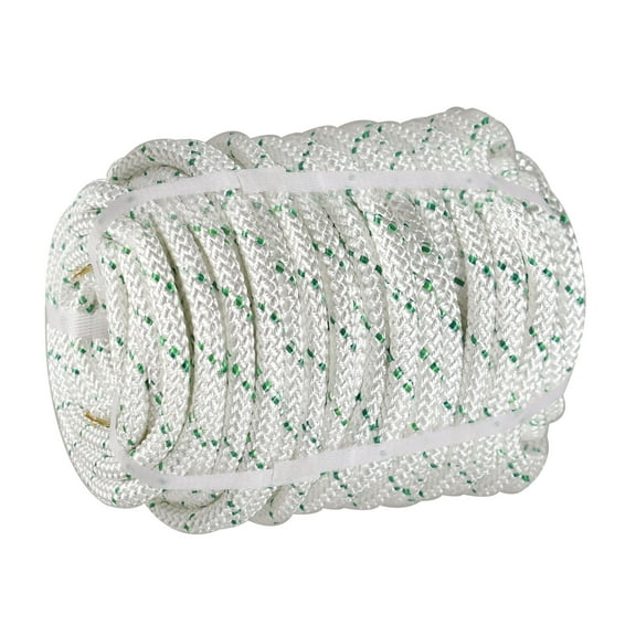 LABLT 3/8"x100' Heavy Duty Double Braid Polyester Rope Sling Tensile Strength 4800Lbs