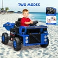 thumbnail image 2 of Kids Ride On Truck Toy, Electric Dump Truck with Remote Control – Automatic Dump Bed, Shovel, LED Lights, Music & Shock Absorption – Construction Vehicle for Ages 3+, 2 of 6