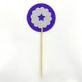 thumbnail image 3 of Darling Souvenir, Glitter star shape Cupcake Toppers, Wedding - Baby Shower Party Dessert Decorations - Pack Of 20, 3 of 3