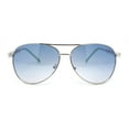 thumbnail image 2 of Womens Rhinestone Bling Heart Jewel Diva Metal Rim Pilot Sunglasses Gold - Blue, 2 of 4