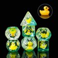 thumbnail image 2 of Cusdie-dados poliédricos para juegos de mesa, dados de resina de 7 piezas, varios D4, D6, D8, D10, D %, D12, D20, 2 of 4