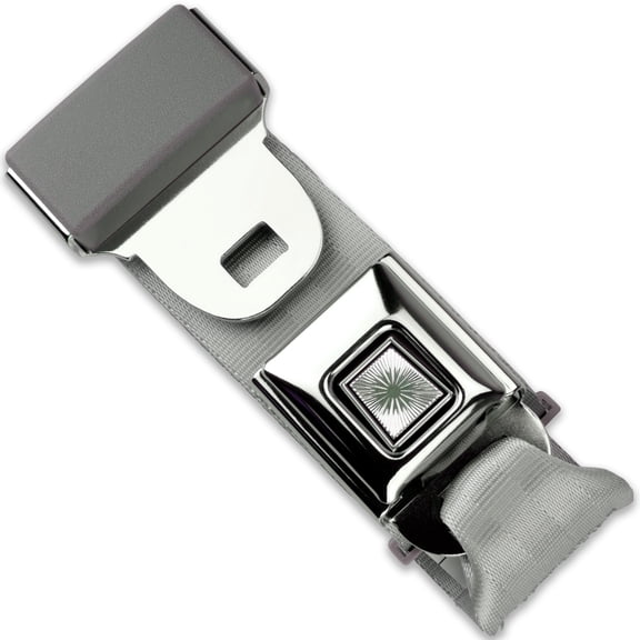 RetroBelt Silver Push Button Lap Belt 60" 2-Point Classic Seat Belt Safety
