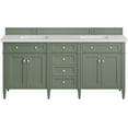 thumbnail image 6 of James Martin Vanities 72" Double Vanity, Smokey Celadon w/ 3 CM Arctic Fall Top, 6 of 7