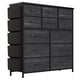 thumbnail image 1 of Qinaqin Negro 12- cm de Profundidadrawer Tela Profundidadresser con Convenient Side Pockets Ideal Almacenamiento Solution para Bedrooms Living Rooms Alturaallways y Closets, 1 of 7