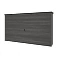 thumbnail image 4 of Bestar Norma 2 Door Desk Hutch in Black and Bark Gray, 4 of 9
