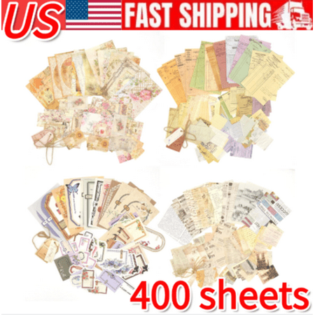 400 sheets Vintage Crafts Planner Bullet Junk Journal Supplies Mixed Media
