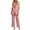 Pink, variant on Wdfiry Womens 2 Piece Blazer Suit Sets Solid Color Button Down Sleeveless Open Front Jacket Straight-leg Pants Sets Work Business Outfit Set