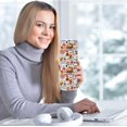 thumbnail image 5 of 20oz Stainless Steel Tumbler Fall Autumn Straight Skinny Water Bottle Fall Leaves Pumpkin Travel Coffee Mug Insulated Tumblers Cups Seasonal Friendship Gifts for Friend Birthday Thanksgiving Christmas, 5 of 5