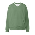 thumbnail image 5 of MAIHAN Oversized Girls Hoodies - Cute Drop Shoulder Sweatshirts with Pocket, Loose Fit Long Sleeve Pullover for Teen Girls, Casual Comfortable Top (Green,9-10 Years), 5 of 5
