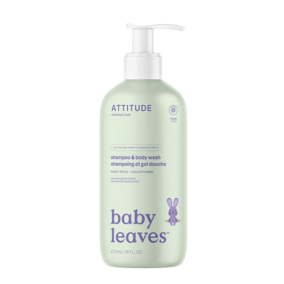 Champú y gel de baño ATTITUDE 2 en 1 para bebé 473 ml
