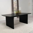 thumbnail image 5 of Pemberly Row Wood Dining Table with Removable Extension Leaf Black, 5 of 15