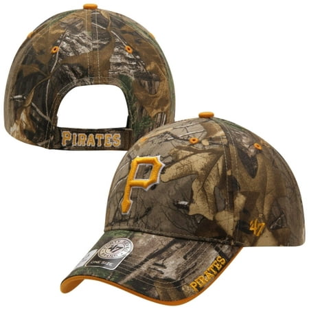 Pittsburgh Pirates '47 Brand Frost Adjustable Hat - Realtree Camo -