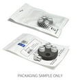 thumbnail image 4 of GMC Logo in White on Shining Silver Aluminum Tire Valve Stem Caps, 4 of 6
