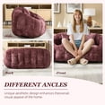 thumbnail image 4 of Villeston High-Back Bean Bag Sofa for Adults and Children, Indoor/Outdoor, Soft Casual,Wine Red, 4 of 5