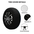 thumbnail image 4 of Bingfone Rainbow Colored Spare Tire Cover Weatherproof Universal Wheel Protectors For Rv Camper Travel Trailer Suv Truck 15 Inch, 4 of 9