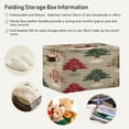 thumbnail image 6 of Christmas Tree Snowflake Fabric Square Storage Bins with Handles Collapsible Containing Box 2 Packs, 6 of 9