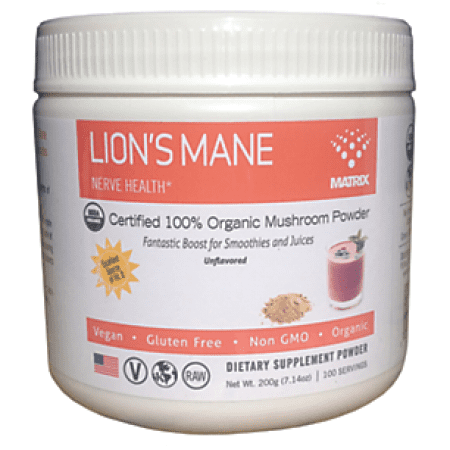 Mushroom Matrix - Lion's Mane (Hericium Erinaceua) 200