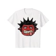 thumbnail image 1 of Men's Street Style extra Large Fun Cartoon Pattern Texture Red Graphic Print Loose White Short Sleeve T-Shirt, Suitable for Rappers, Suitable for, 1 of 7