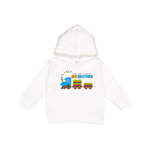 Inktastic I Am the Cutest Big Brother Train Toddler Hoodie